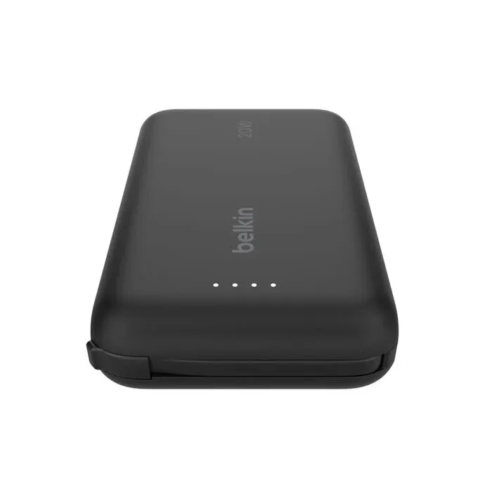 Belkin BoostCharge | 10.000mAh-powerbank met geïntegreerde USB-C-kabel - Zwart - Afbeelding 4